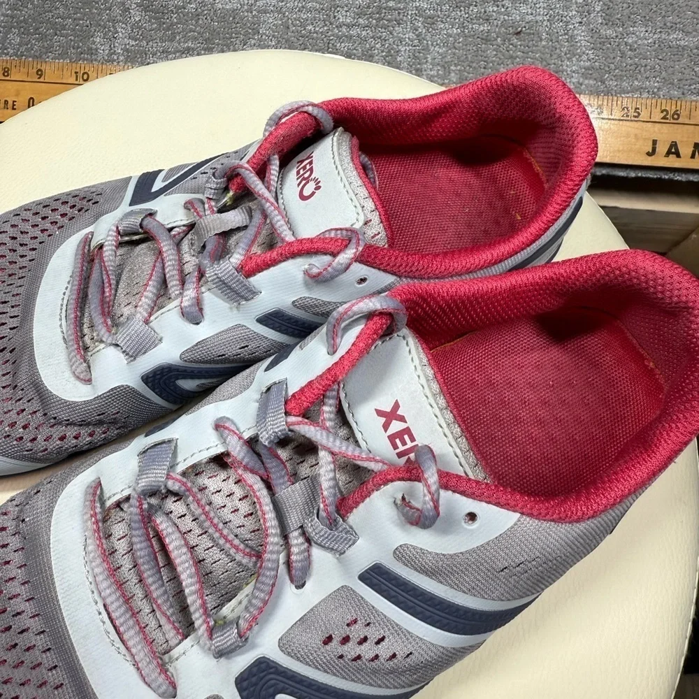 Xero Gray Pink Minimalist Barefoot Lace Up Running Active Sneaker Size 11